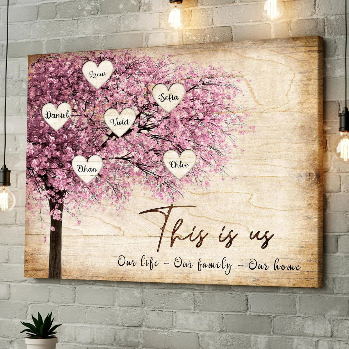Personalised Family Tree Canvas | Mother&