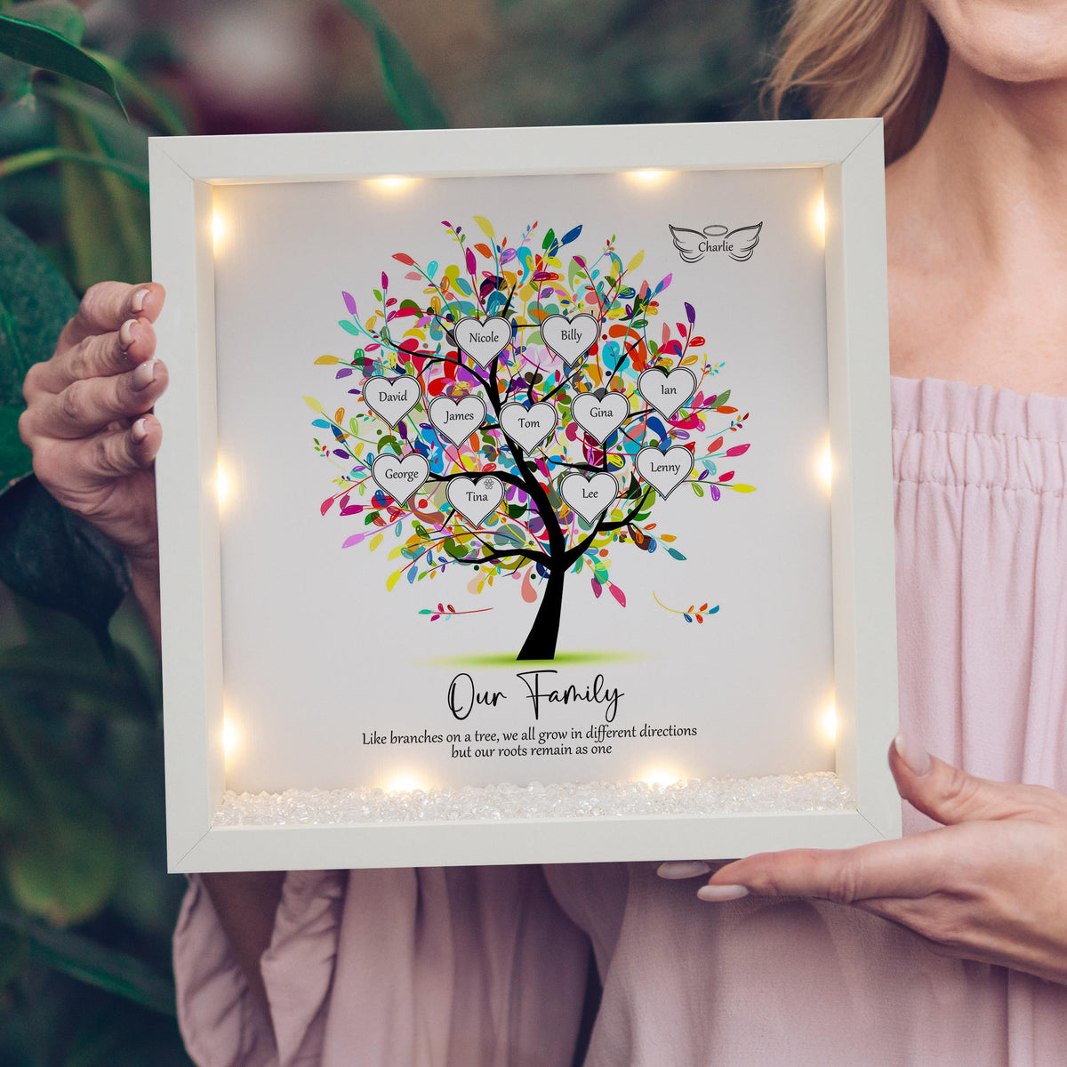 Personalized Family Tree Frame Light Frame Box | Mother&