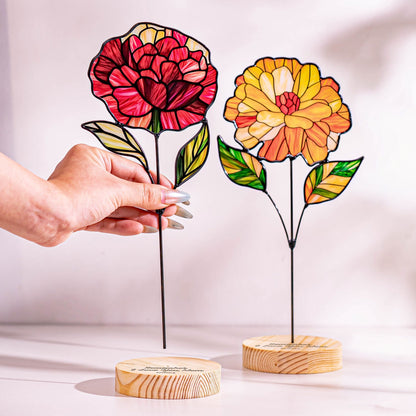 Remember I Love You Mom - Custom Glass Flower