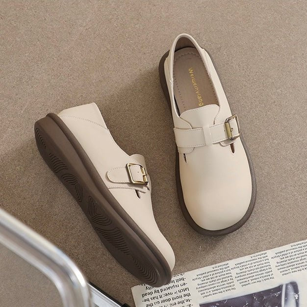 Women's Mary Jane Loafers with Arch Support | Round Toe Comfort Flats