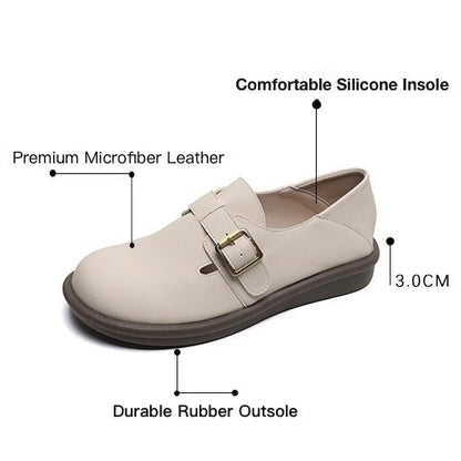 Women's Mary Jane Loafers with Arch Support | Round Toe Comfort Flats