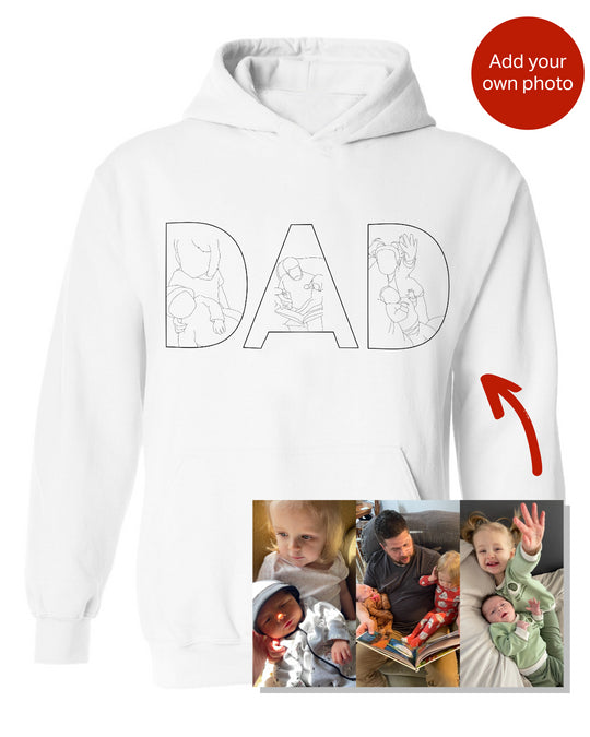 Custom Papa,Dad Ever -Embroidered Sweatshirt For Father&