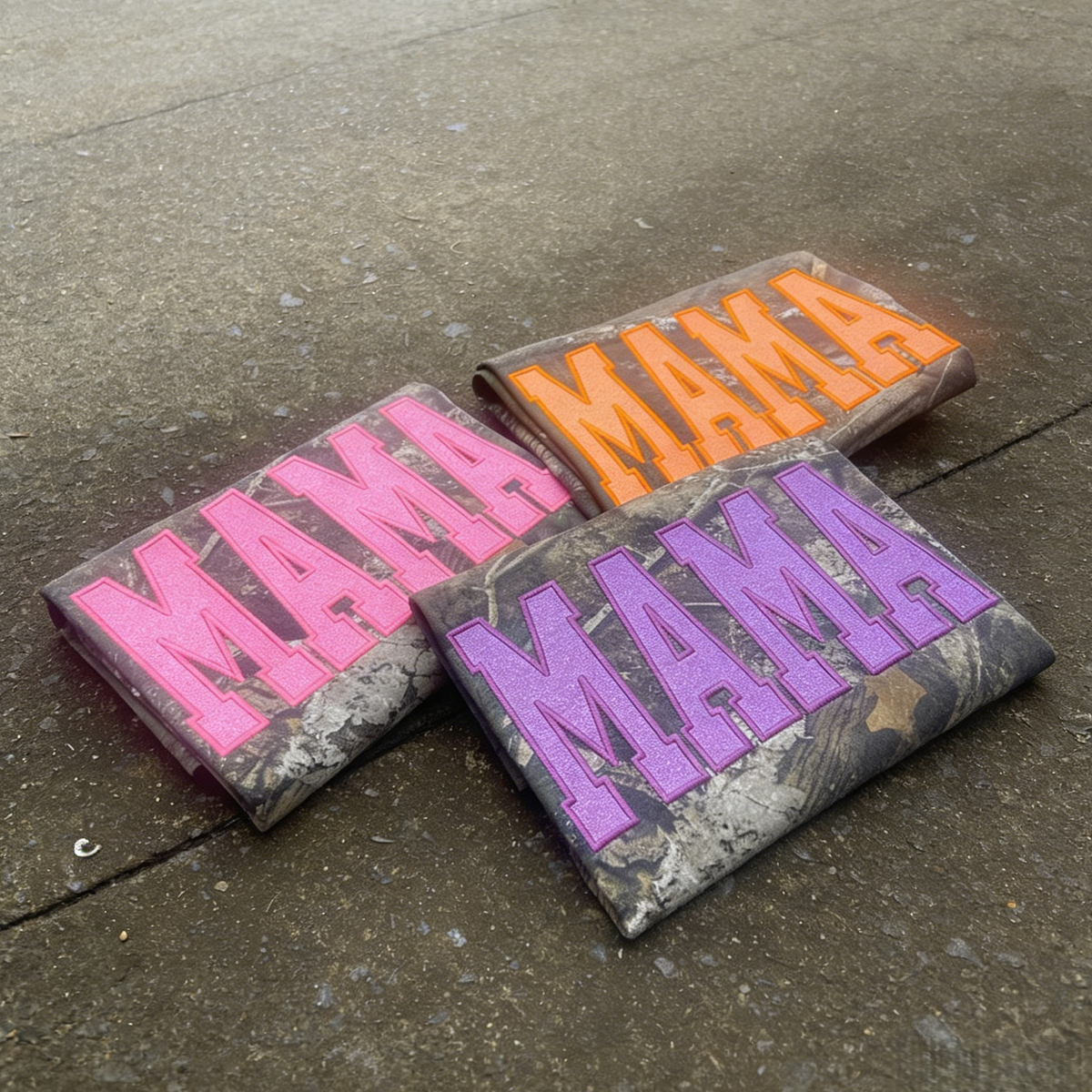 Personalized Camo Glitter Text Mama Shirt Custom Name Hunting Gift for Mom Mothers Day Apparel