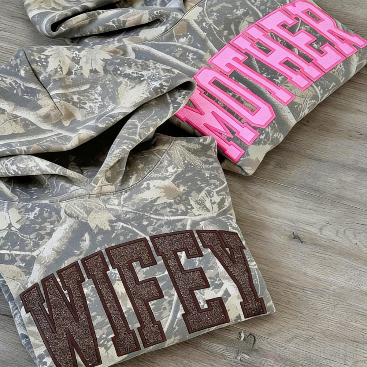 Personalized Camo Glitter Text Mama Shirt Custom Name Hunting Gift for Mom Mothers Day Apparel