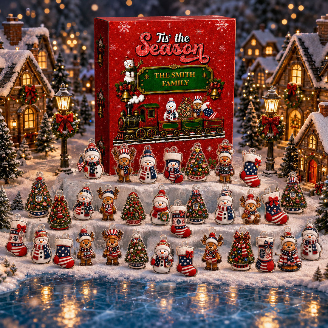 Christmas Advent Calendar 2026 - 24 Day Spirits Countdown, Acrylic Charms Blind Box - Gift For Family &amp; Friends