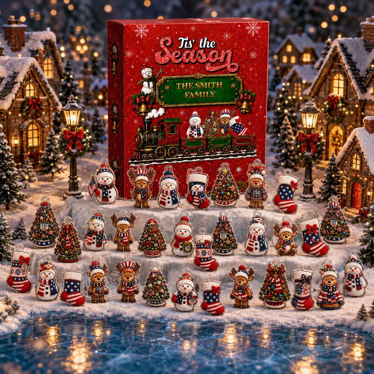 Christmas Advent Calendar 2026 - 24 Day Spirits Countdown, Acrylic Charms Blind Box - Gift For Family &amp; Friends