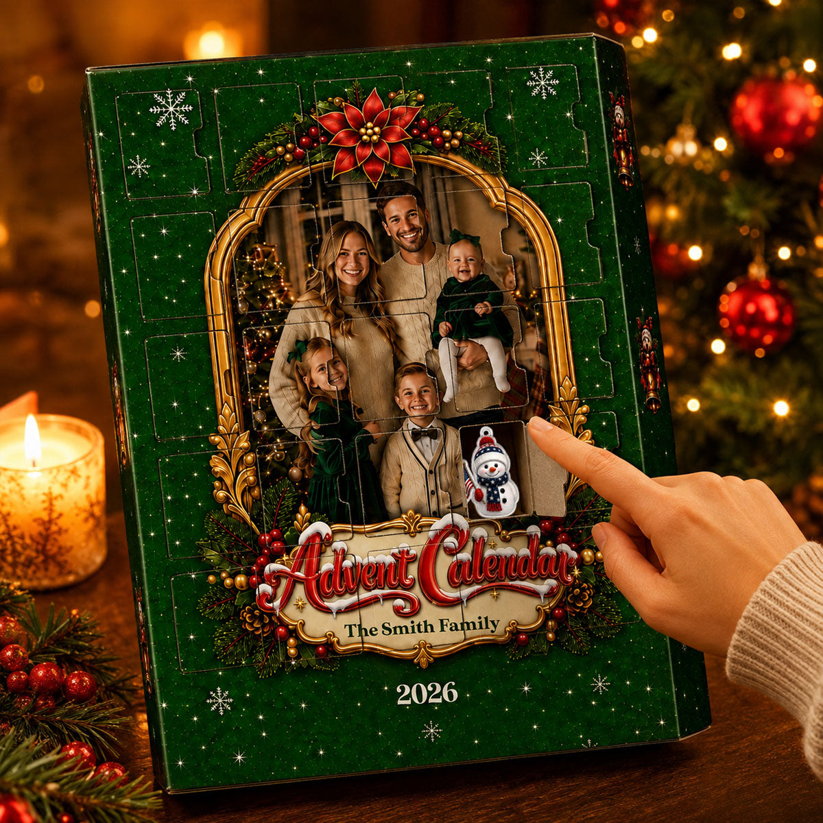 Christmas Family Advent Calendar 2026 - 24 Day Spirits Countdown, Acrylic Charms Blind Box - Gift For Family &amp; Friends