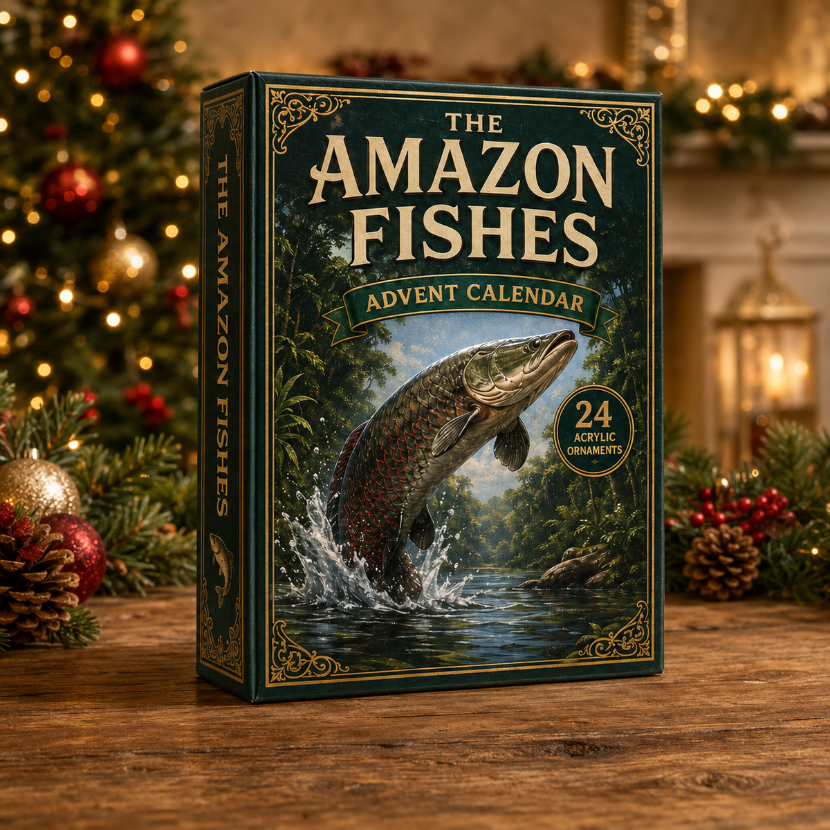 Amazon Fished Advent Calendar 2026 - 24-Day Festive Countdown, Acrylic Charms Blind Box - Gift For Fish Lovers