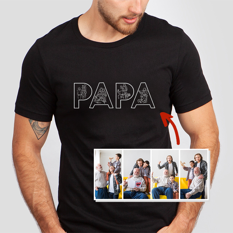 Custom Papa,Dad Ever -Embroidered Sweatshirt For Father&