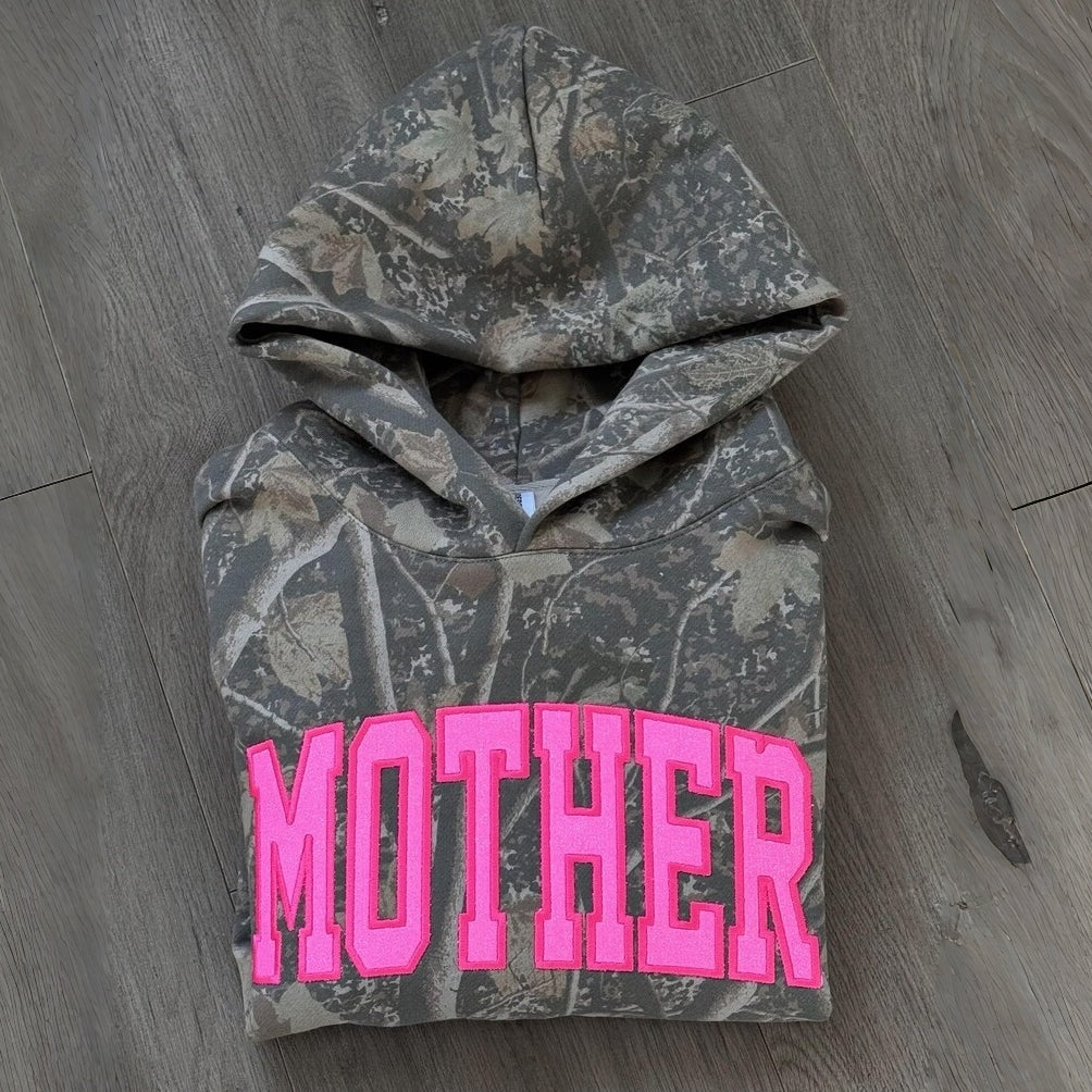 Personalized Camo Glitter Text Mama Shirt Custom Name Hunting Gift for Mom Mothers Day Apparel