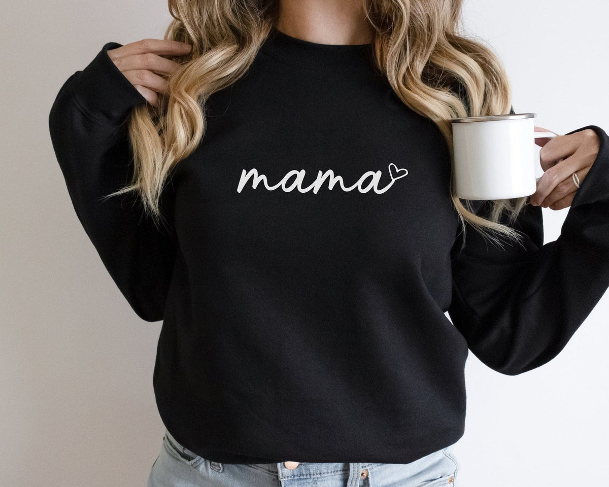 Personalized Mama Sweatshirt with Kid Names on Sleeve Mother&