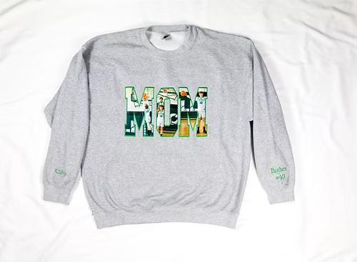 Custom Photo Embroidered Sweatshirt Hoodie T-shirt, MAMA/MOM/DAD Sweatshirt