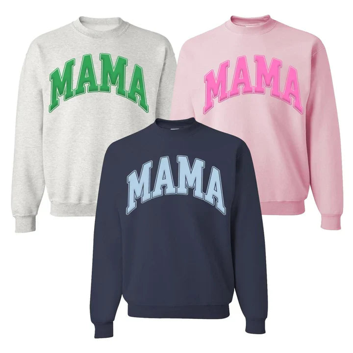 Custom PUFF Mama Camo Leopard Pattern Sweatshirt | Mother&