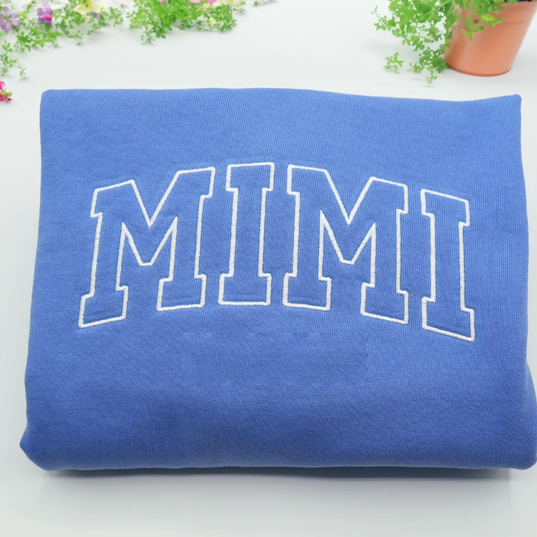 Custom Embroidered Personalized Mama Nana Gigi Mimi and Grandkids Sweatshirt | Mother&