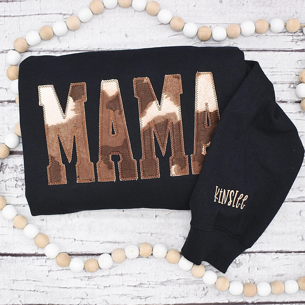 Custom Mama Cow Embroidered Sweatshirt | Mother&